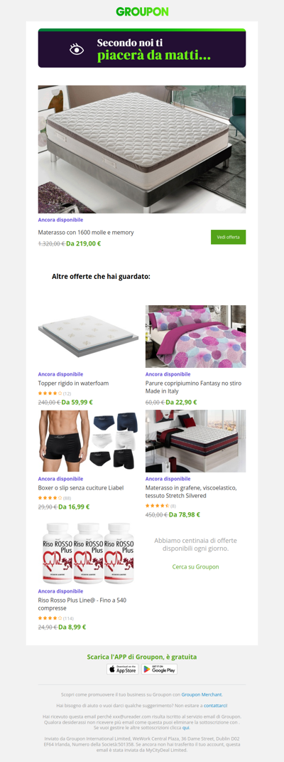 Sei pronta? L'offerta che avevi visto è ancora disponibile!