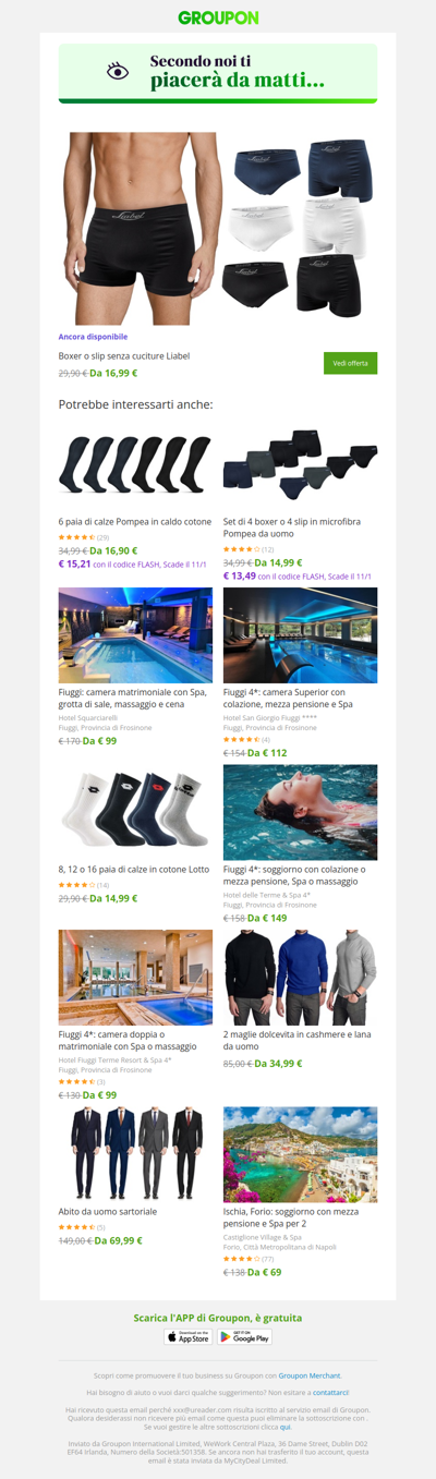 L'offerta che avevi visto è ancora disponibile!