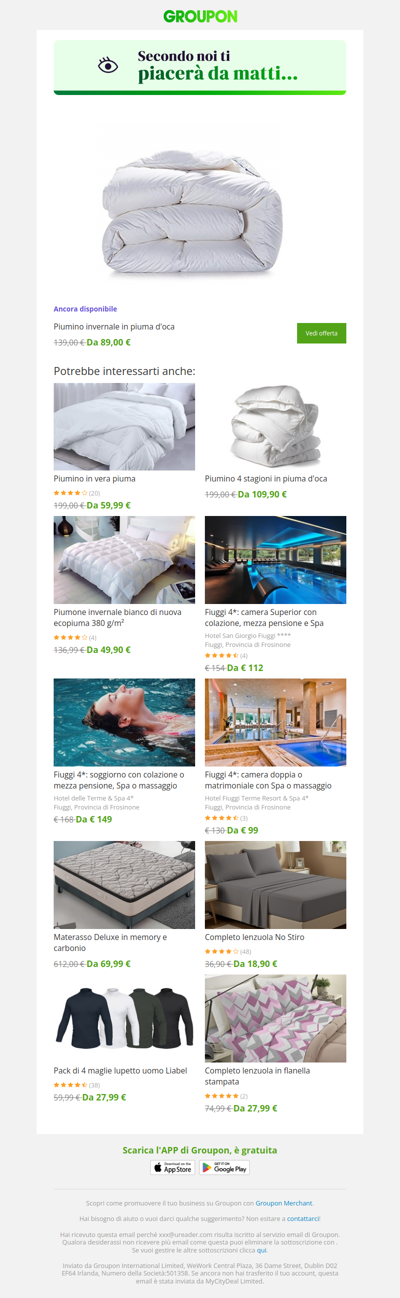 L'offerta che avevi visto è ancora disponibile!