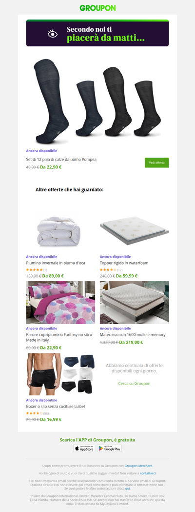 Sei pronta? L'offerta che avevi visto è ancora disponibile!