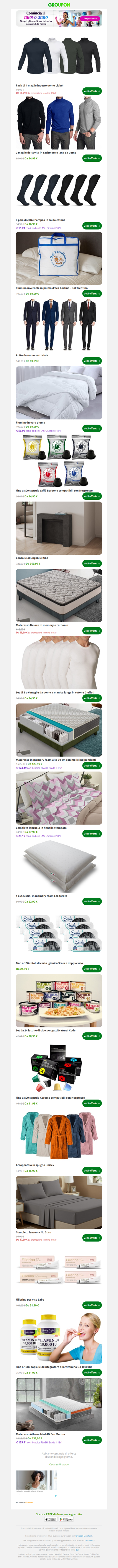 Pack di 4 maglie lupetto uomo Liabel