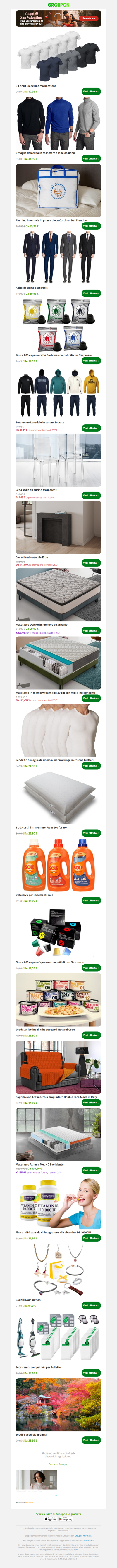 6 T-shirt Liabel intimo in cotone