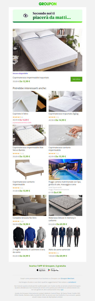 L'offerta che avevi visto è ancora disponibile!