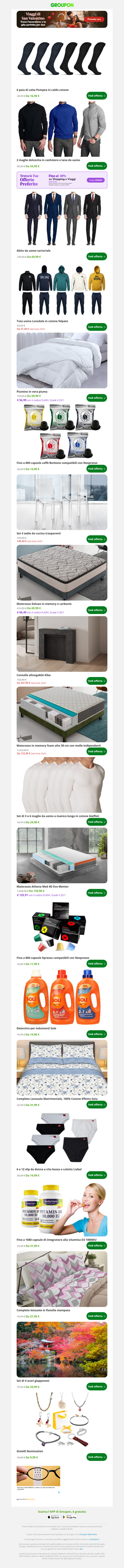 6 paia di calze Pompea in caldo cotone