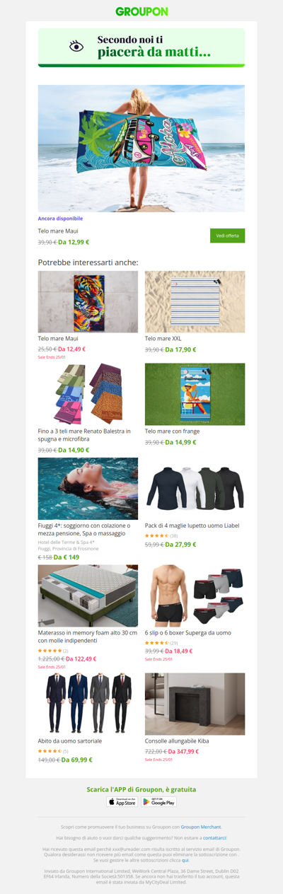 L'offerta che avevi visto è ancora disponibile!