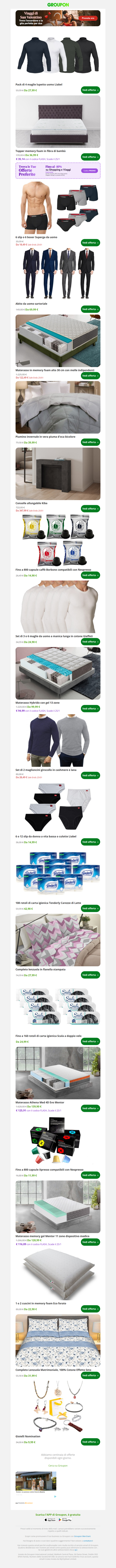 Pack di 4 maglie lupetto uomo Liabel