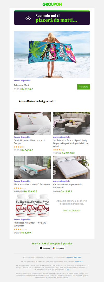 Sei pronta? L'offerta che avevi visto è ancora disponibile!