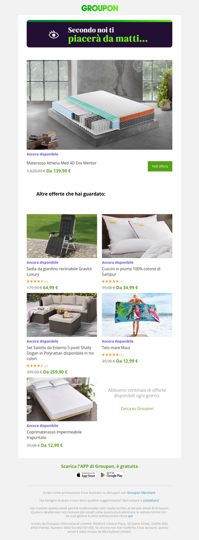 Sei pronta? L'offerta che avevi visto è ancora disponibile!