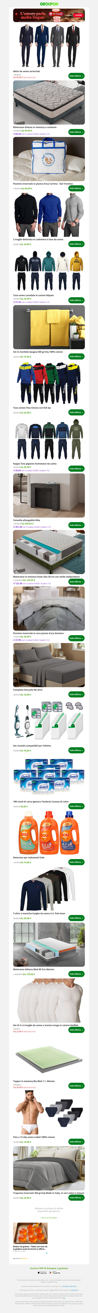 Abito da uomo sartoriale