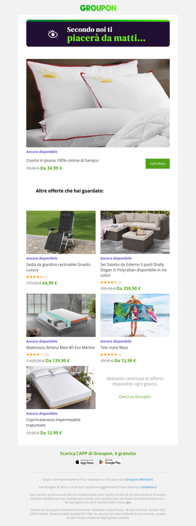 Sei pronta? L'offerta che avevi visto è ancora disponibile!