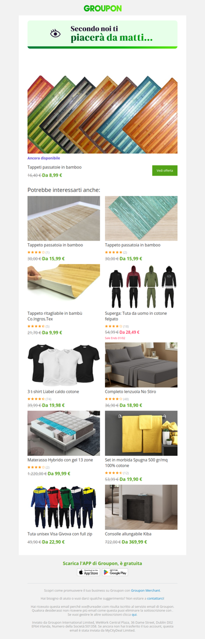 L'offerta che avevi visto è ancora disponibile!