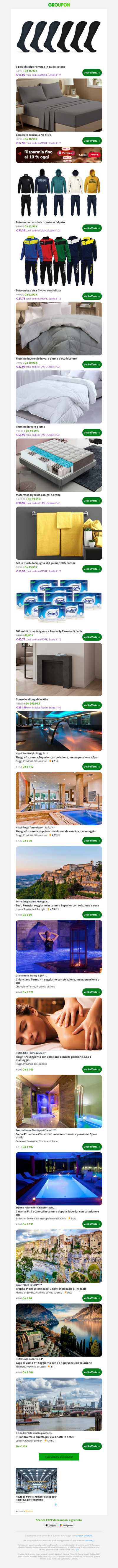 6 paia di calze Pompea in caldo cotone