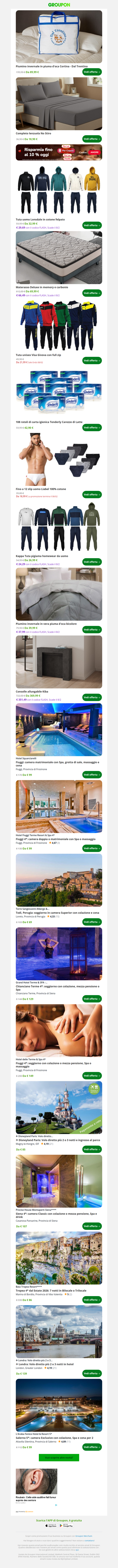 Piumino invernale in piuma d'oca Cortina - Dal Trentino