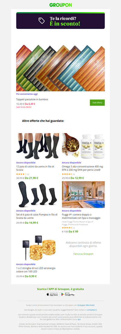 Prezzo ancora più basso sull'offerta che avevi visto!