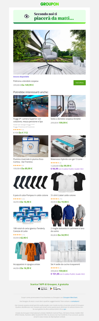 L'offerta che avevi visto è ancora disponibile!