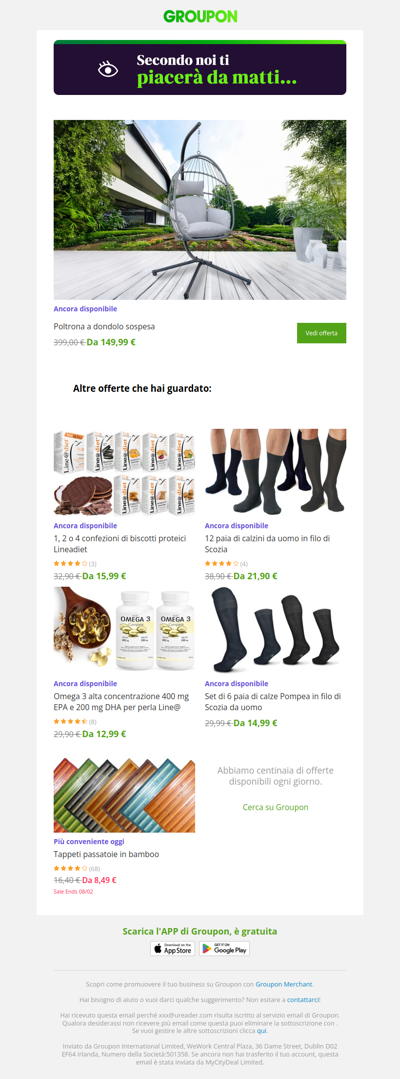 Dì sì all'offerta! È ancora disponibile!