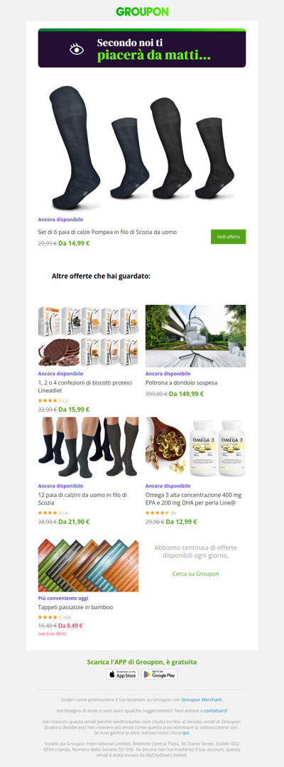 L'offerta che avevi visto è ancora disponibile!