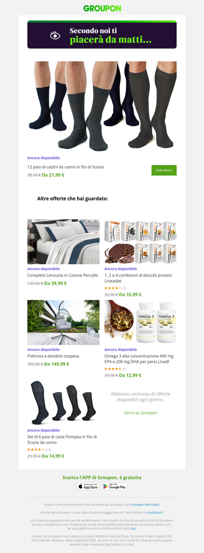 Sei pronta? L'offerta che avevi visto è ancora disponibile!