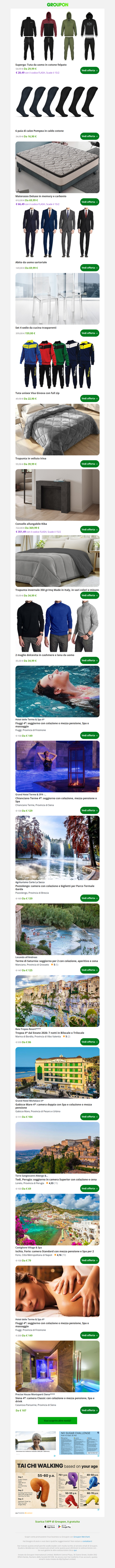 Superga: Tuta da uomo in cotone felpato