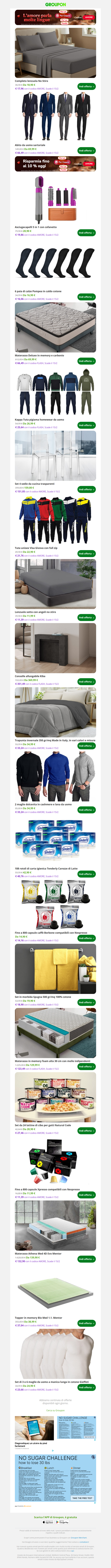 Completo lenzuola No Stiro