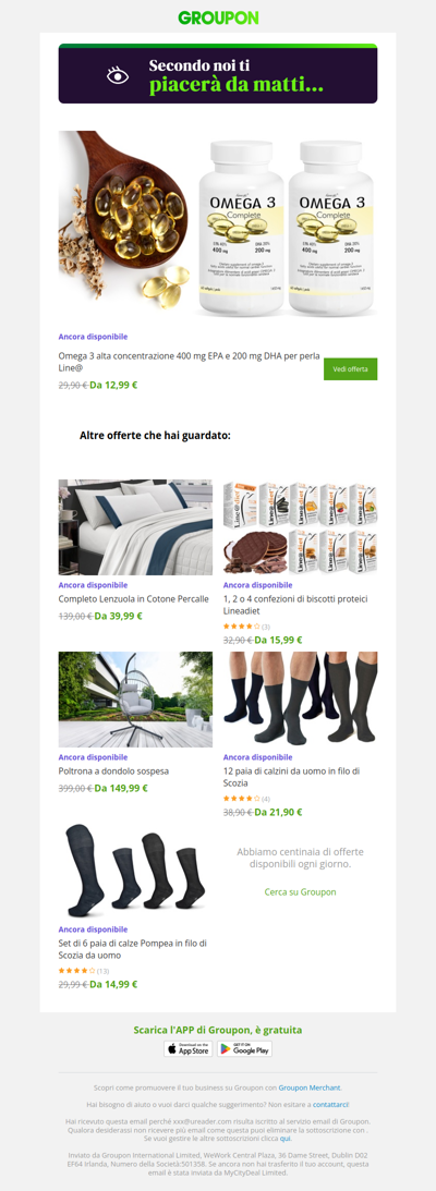 Sei pronta? L'offerta che avevi visto è ancora disponibile!