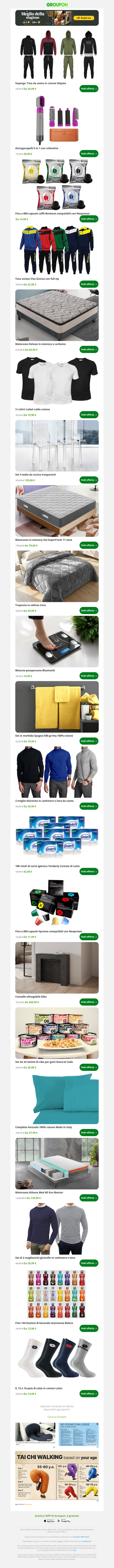 Superga: Tuta da uomo in cotone felpato