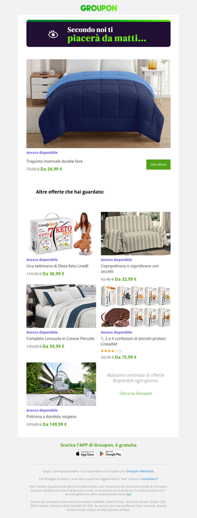 Sei pronta? L'offerta che avevi visto è ancora disponibile!