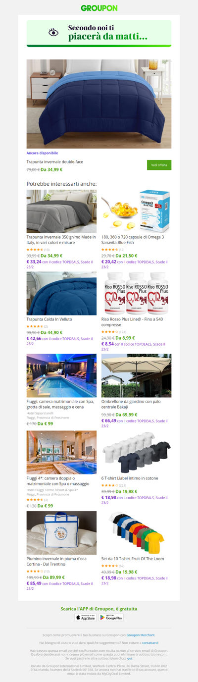 Sei pronta? L'offerta che avevi visto è ancora disponibile!