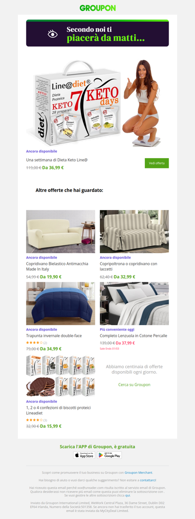 L'offerta che avevi visto è ancora disponibile!