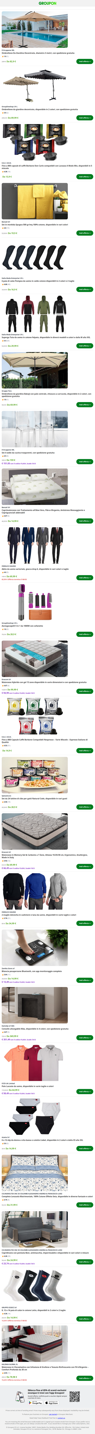 Ombrellone Da Giardino Decentrato, diametro 3 metri, con spedizione gratuita