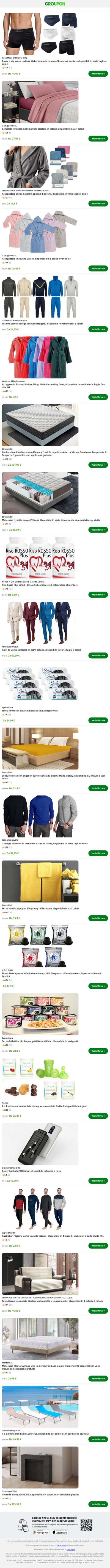 Tuta da uomo Superga in cotone leggero, disponibile in vari modelli e colori