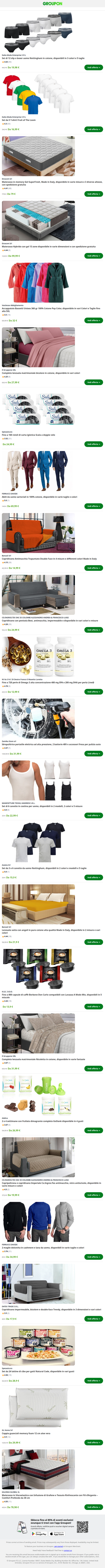 Set da 5 T-shirt Fruit of The Loom