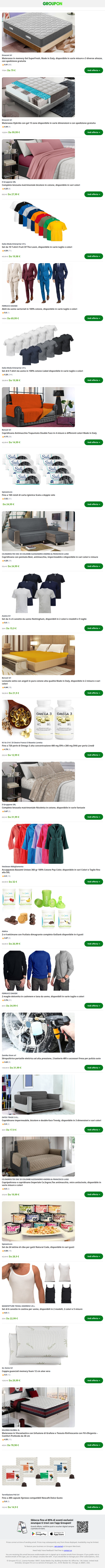 Materasso in memory Gel SuperFresh, Made in Italy, disponibile in varie misure e 3 diverse altezze, con spedizione gratuita