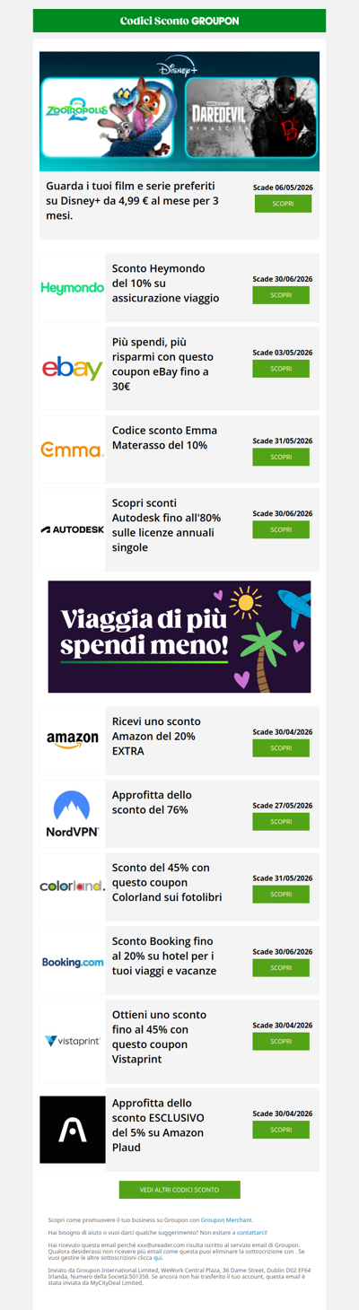 👀 Disney+ 4,99€/mese per i primi 3 mesi