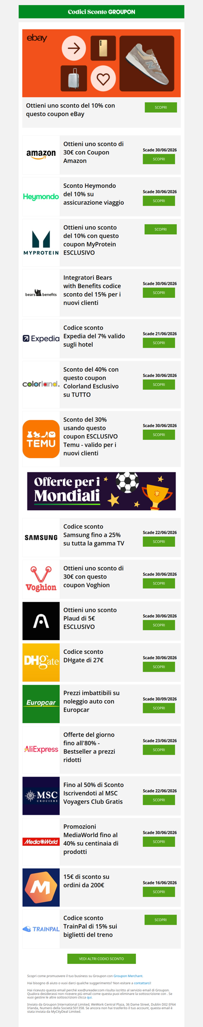 Mondiali 2026: Samsung -25% sulle TV