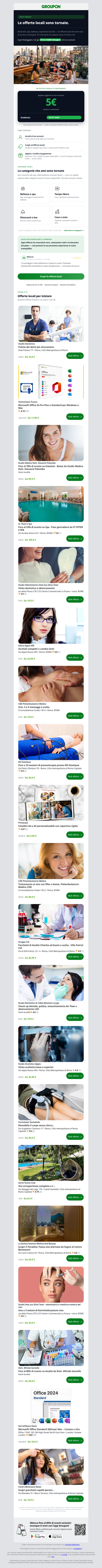 Le offerte locali sono tornate — ecco 5€ per festeggiare 🎉