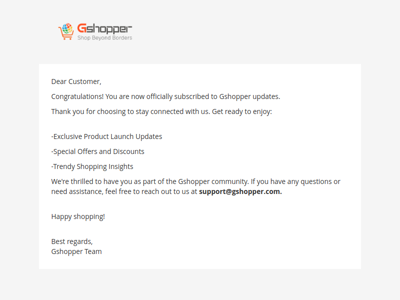 Welcome to Gshopper Updates!