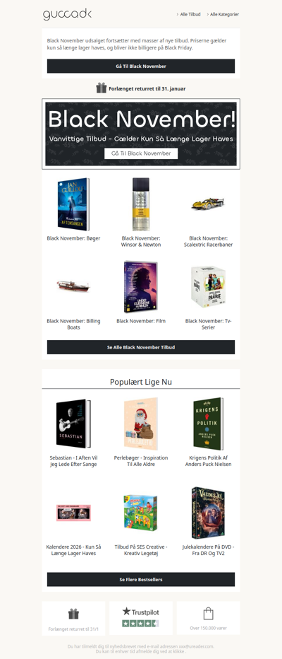 Black November: Skynd dig, masser af nye tilbud
