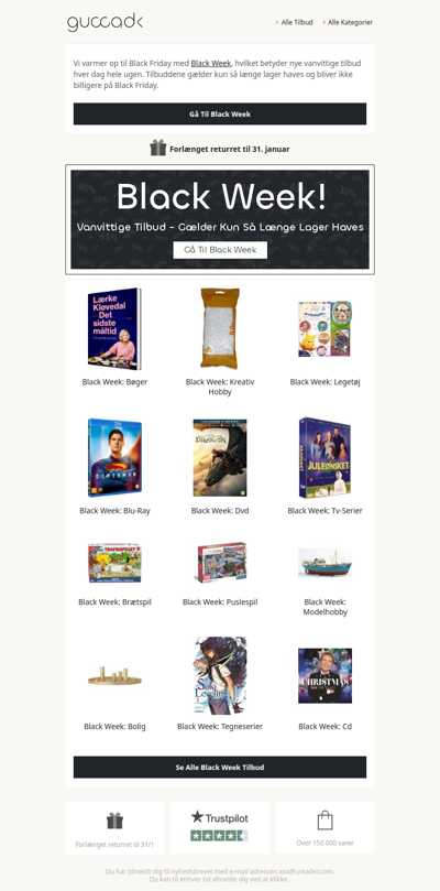 Black Week tilbud: Slå til mens lager haves!