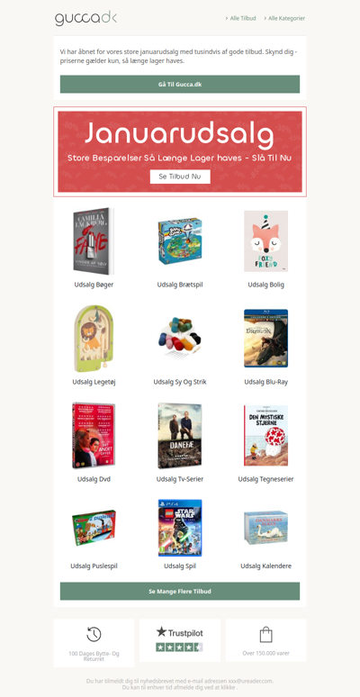 Januarudsalget er skudt i gang - skynd dig, før de bedste tilbud er væk!