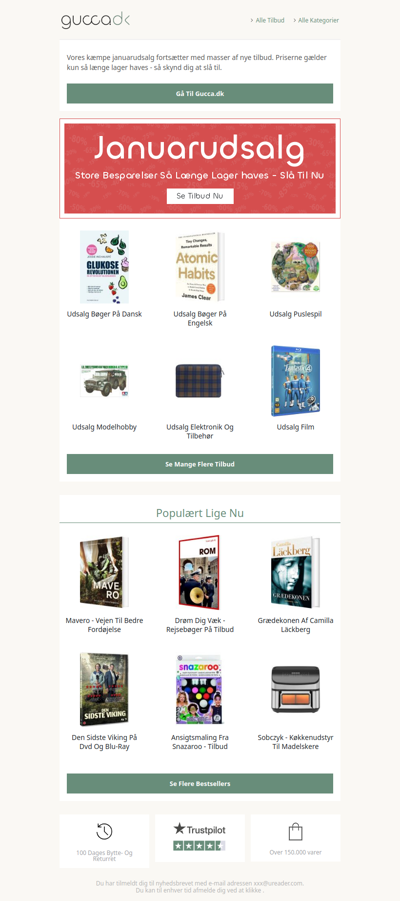 Januarudsalg: Skynd dig, masser af nye tilbud!