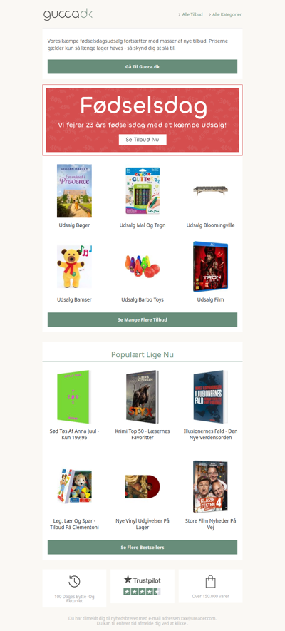Fødselsdagsudsalg: Skynd dig, før tilbuddene forsvinder!