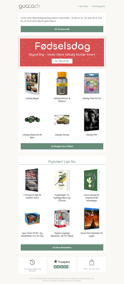 Skynd dig: Fødselsdagsudsalget slutter snart!