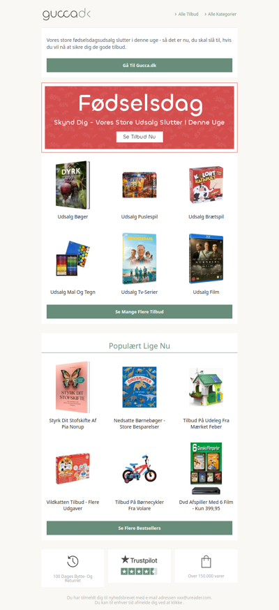 Sidste chance: Fødselsdagsudsalget slutter i denne uge!