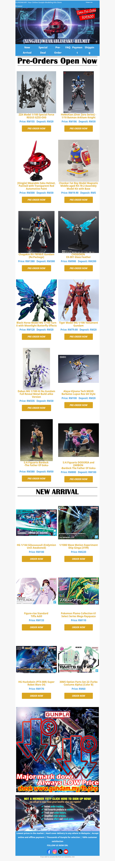 🔥 ZZA Model 1/100 Special Force REGUS GZSS-OX01is open pre-order, RM155, deposit RM20