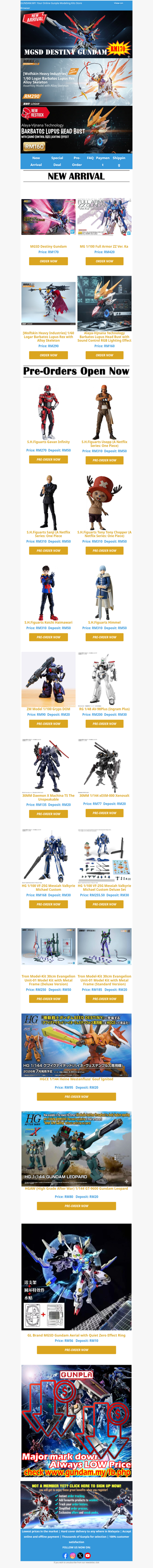 🔥Bandai MGSD Destiny is landed RM170, limited unit only