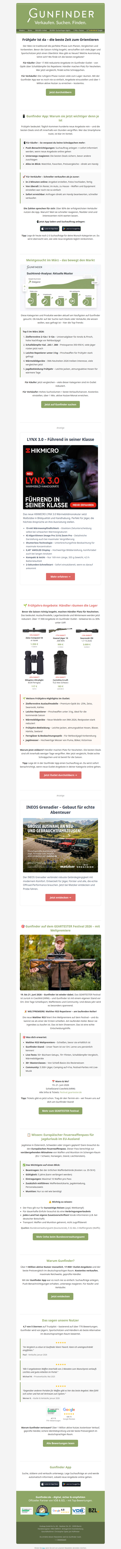 März 2026 - Walther RS3 Weltpremiere + 17.900 Outlet-Angebote