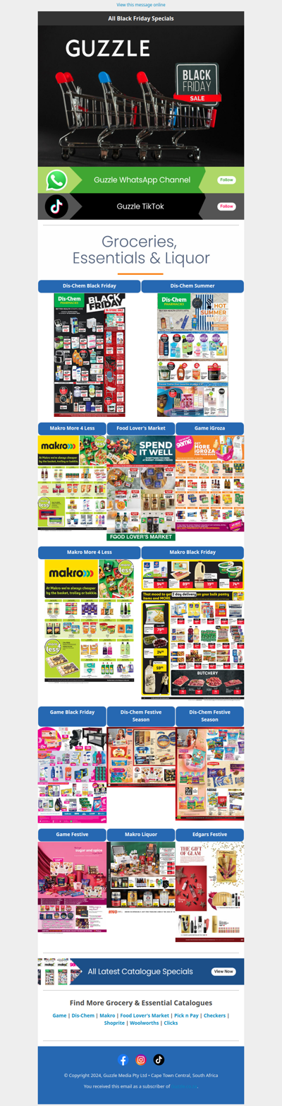 Black Friday Week Groceries & Essentials...Save NOW!