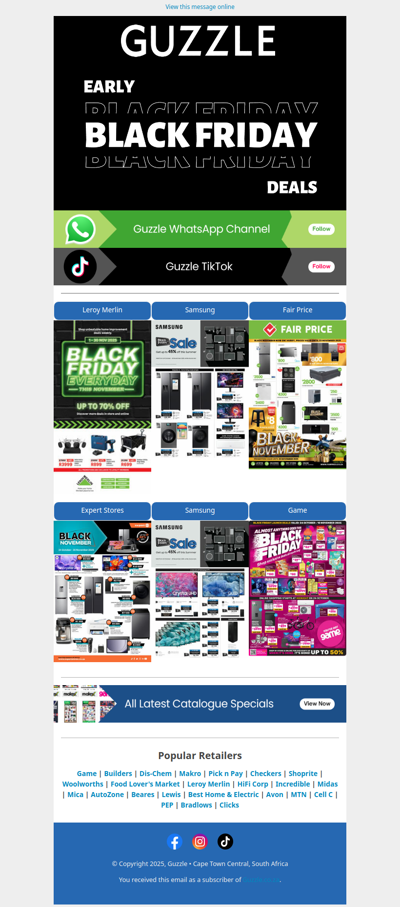 Early Black Friday Deals!