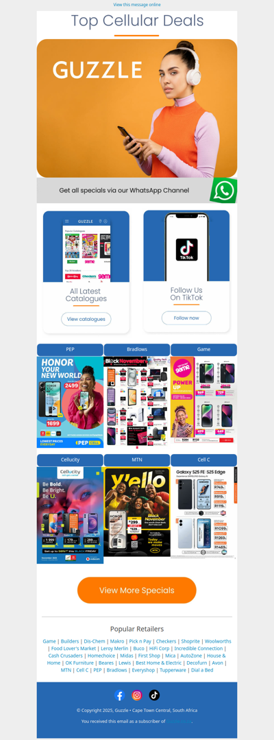 Top Cellular Specials & More!